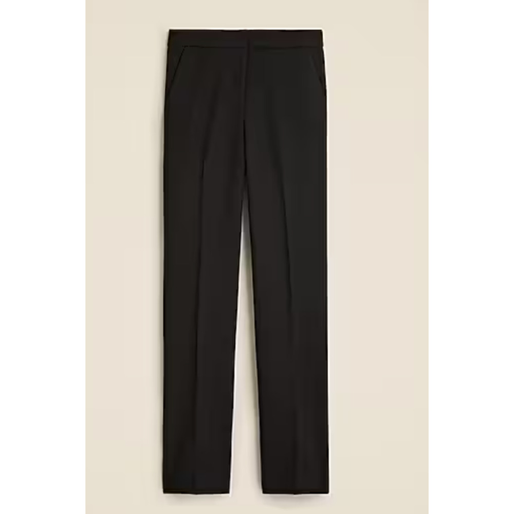 J Crew Kate Pants 16 16T T16 Tall Black NWT Stretch Straight Leg Trouser CC443 - Picture 4 of 8